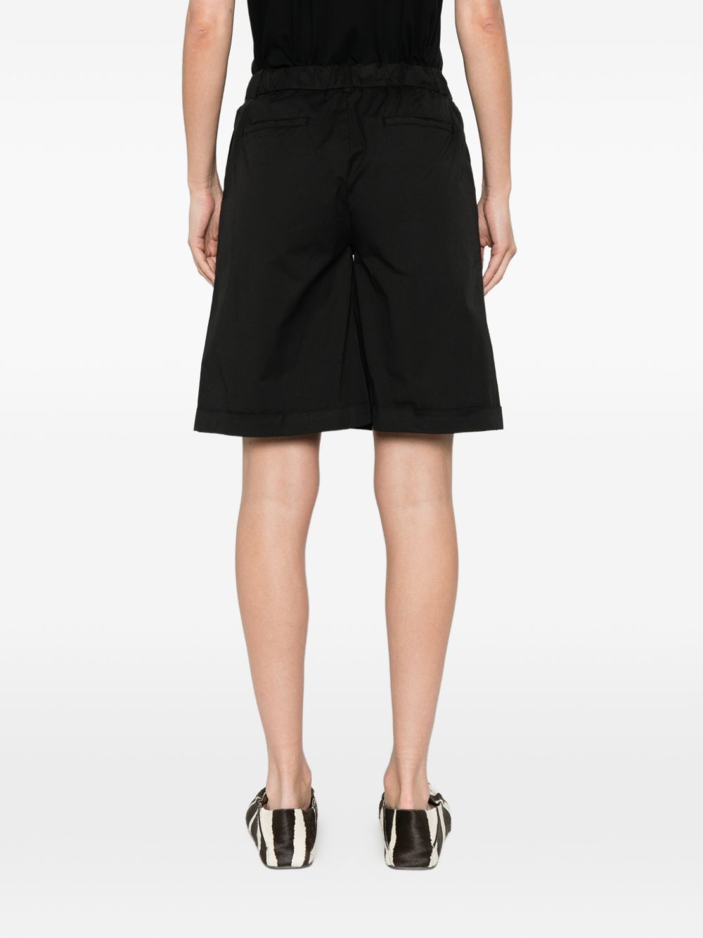 Via Masini 80 Shorts Nero Cotton
