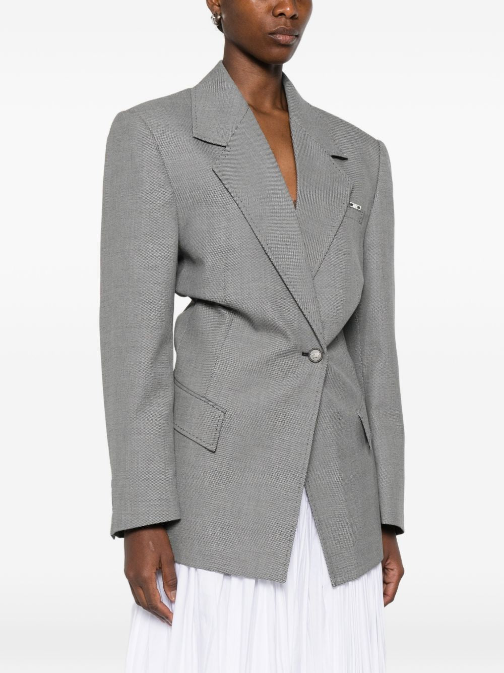 The Attico Fashion Jackets Black Outer: virgin Wool