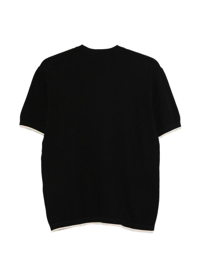 Emporio Armani T-shirts and Polos Black Cotton