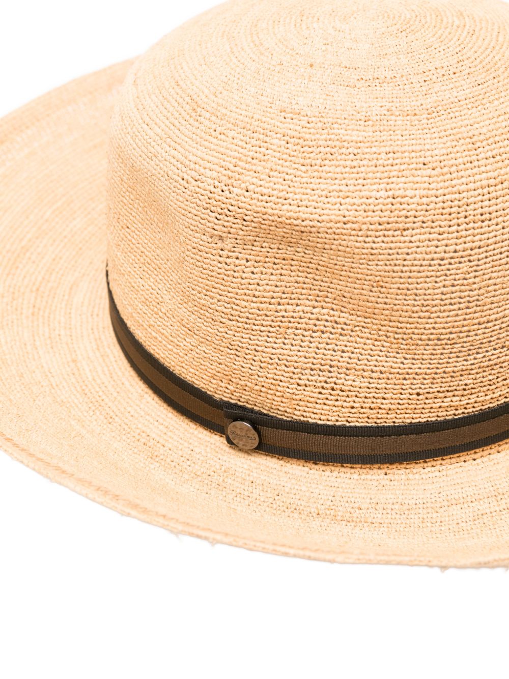 Borsalino Hats Black Straw