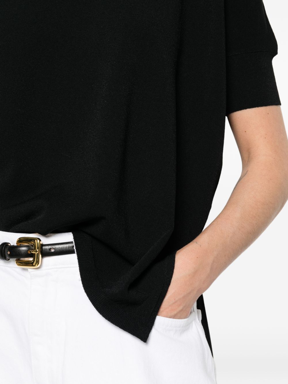 Base Sweaters Nero Viscose