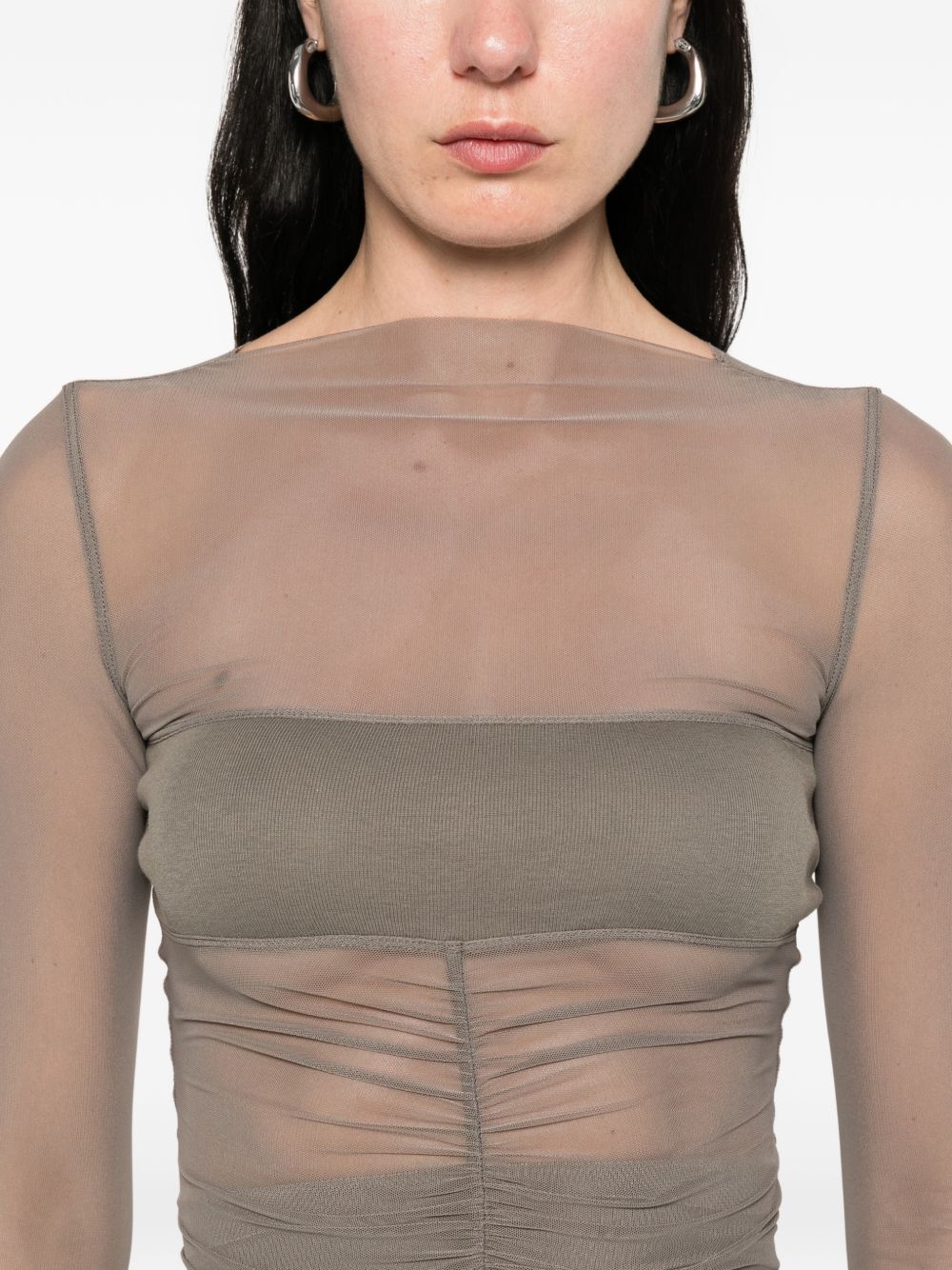Rick Owens Top Grey Polyamide