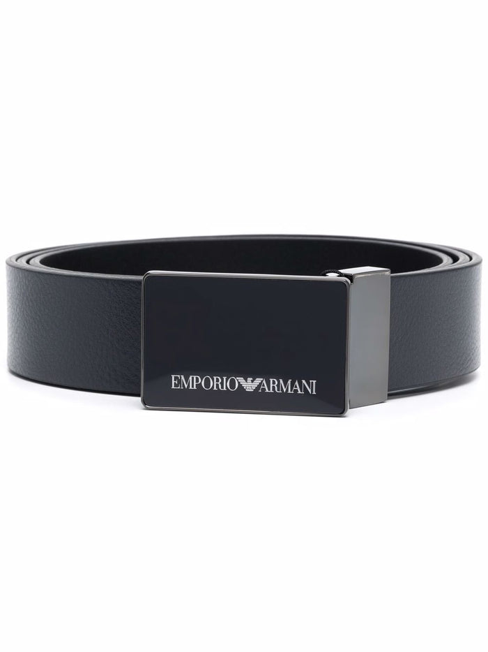 E.ARMANI EXCLUSIVE PRE Belts Blue Bovine Leather