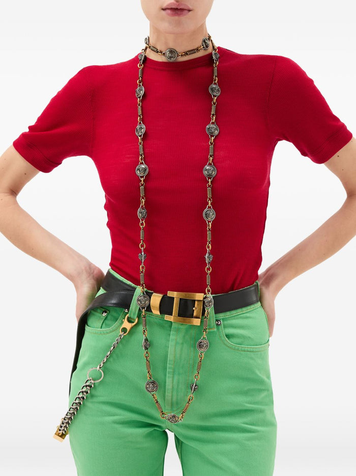 Versace Sweaters Red Virgin Wool