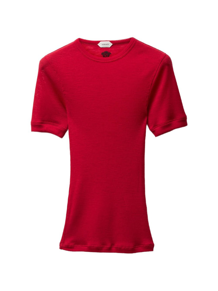 Versace Sweaters Red Virgin Wool