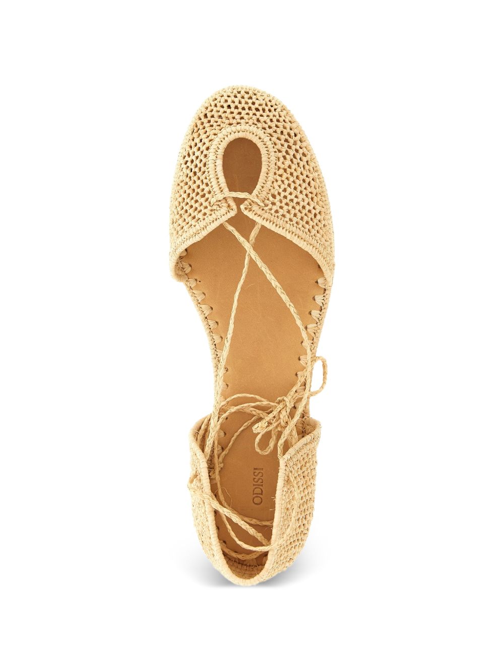 ODISSI Flat shoes Beige Raffia Upper