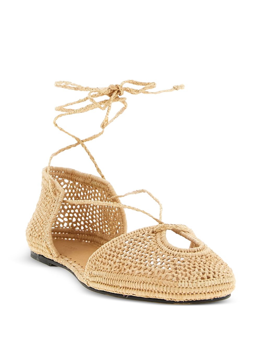 ODISSI Flat shoes Beige Raffia Upper