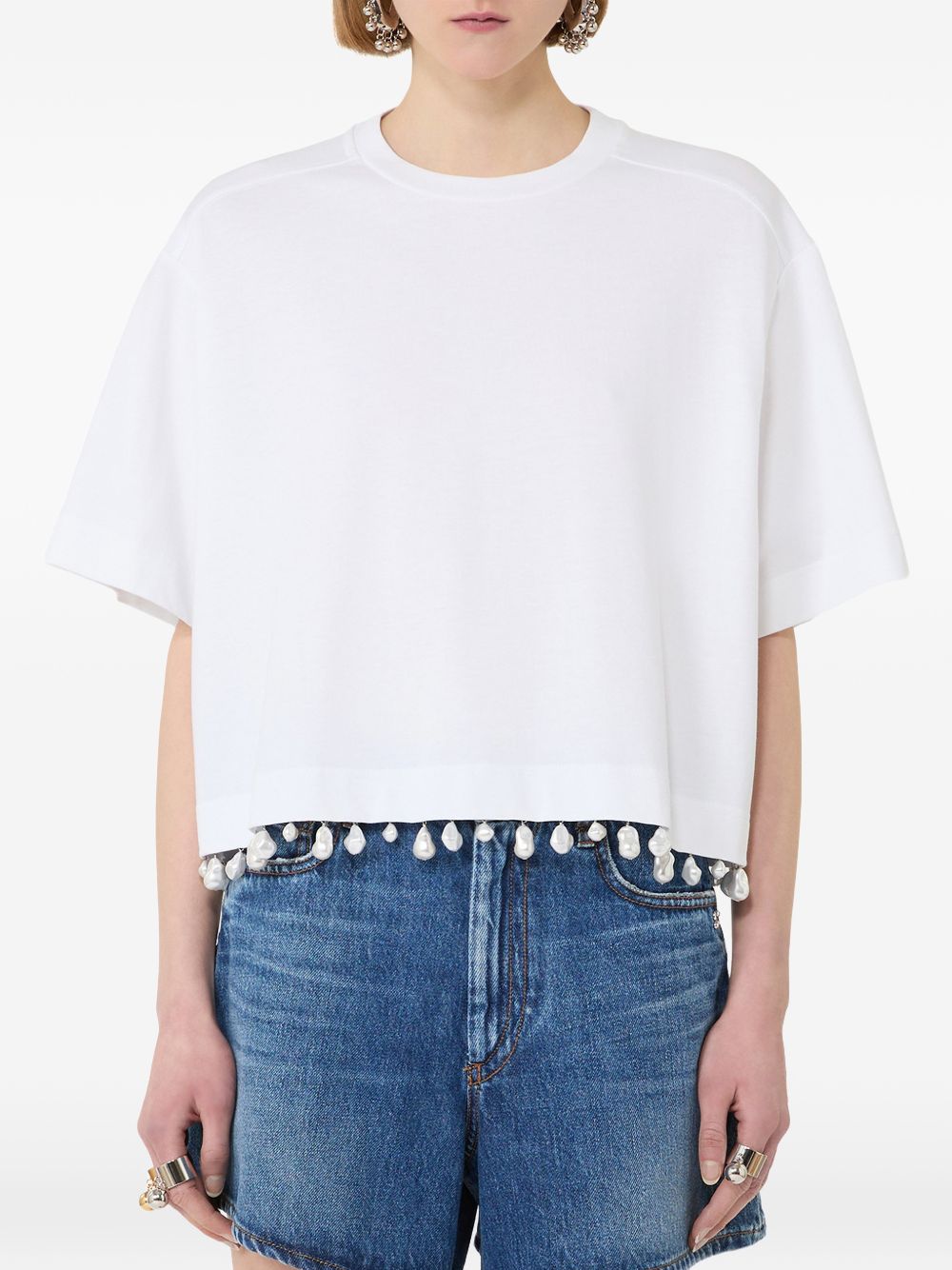 SportMax T-shirts and Polos White Cotton