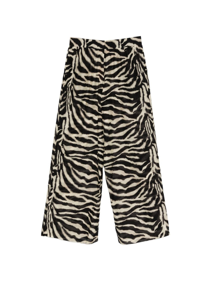 Ermanno Scervino Trousers Zebrato Cotton Silk