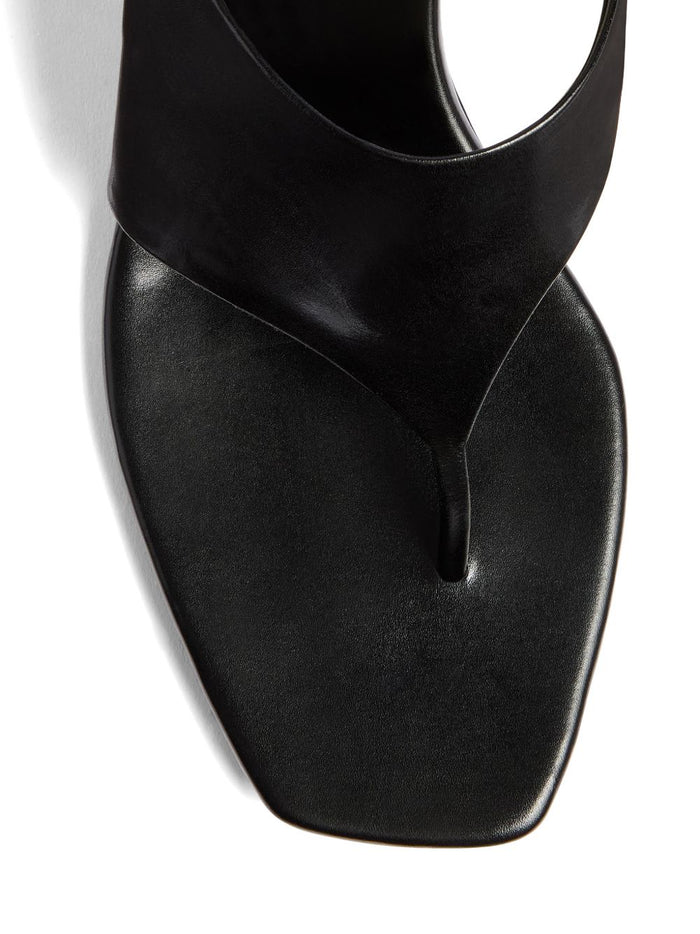 Khaite Sandals Black Calf Leather