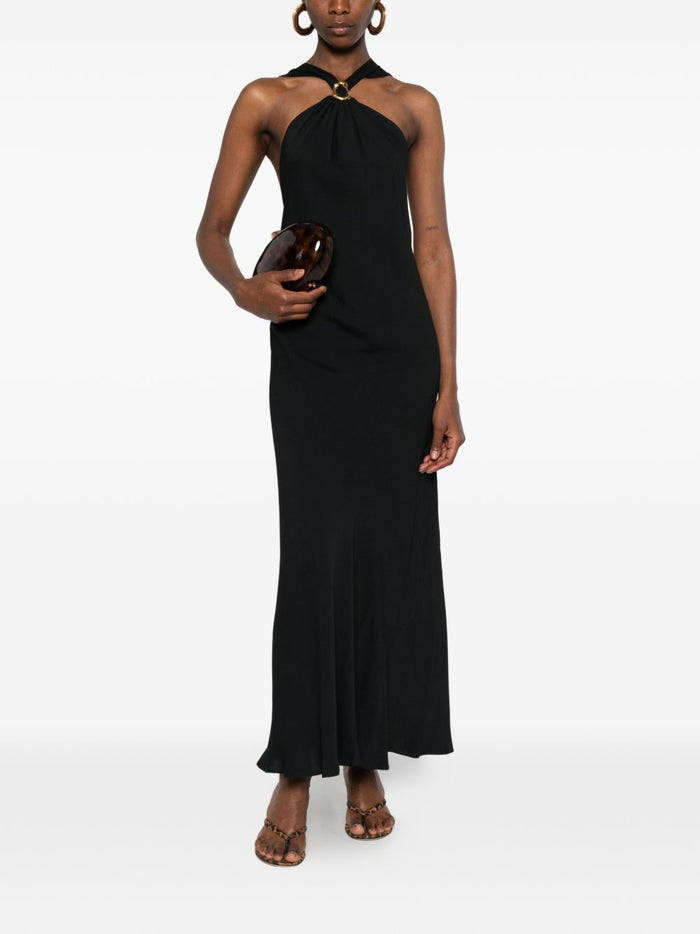 Forte Dresses Black Acrylic Silk