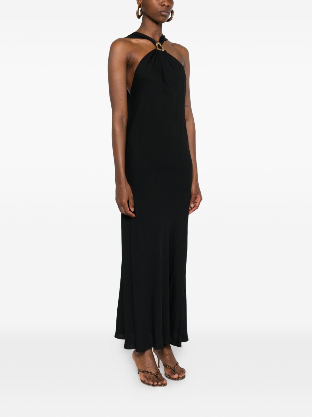 Forte Dresses Black Acrylic Silk