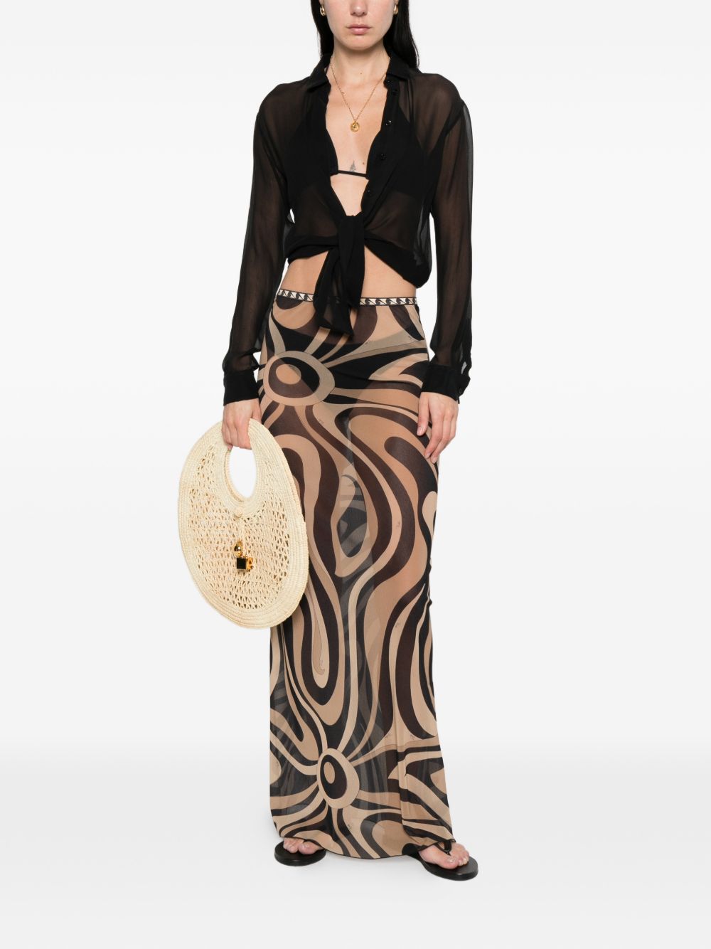 Pucci Skirts Beige Poliammide