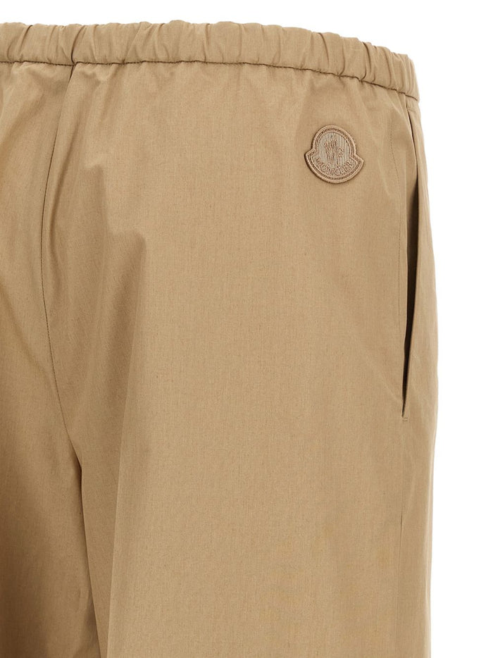 Moncler Trousers Beige Cotton