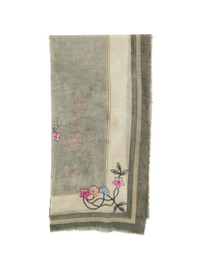 Faliero Sarti Scarfs Grey Wool