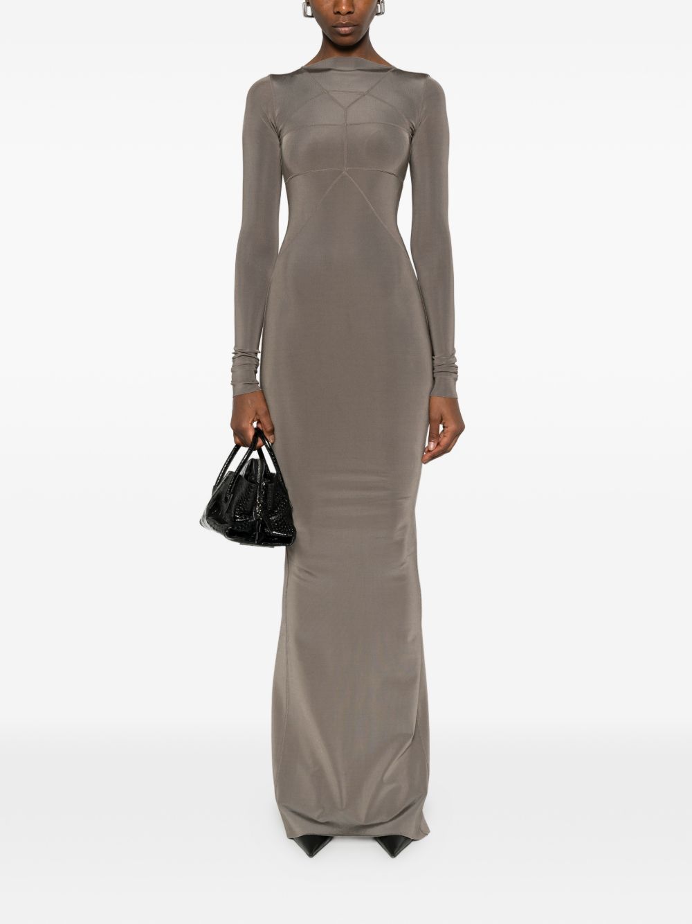 Rick Owens Dresses Grigio Viscose