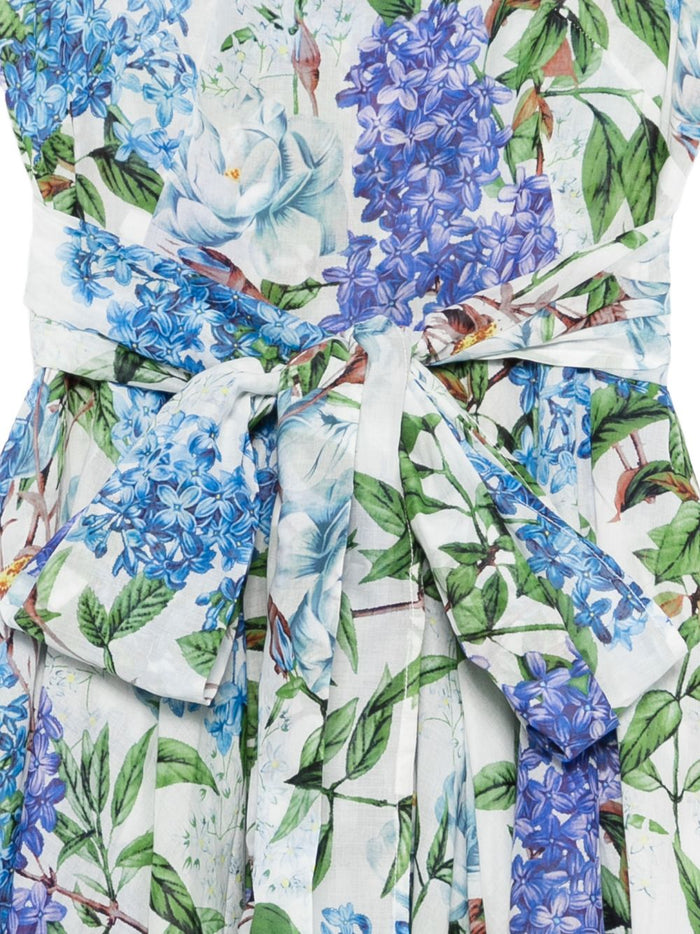 Samantha Sung Dresses Clear Blue Cotton