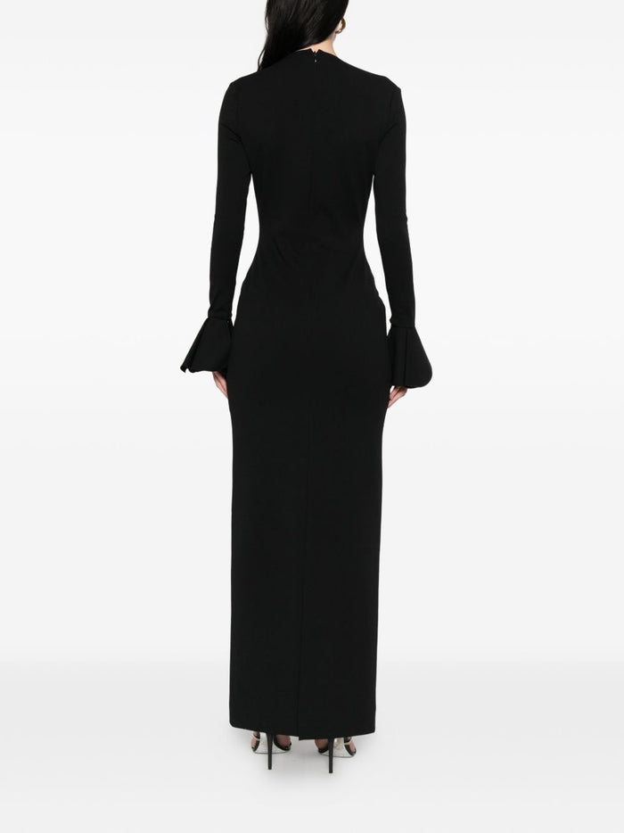 Solace London Dresses Nero Outer: polyester