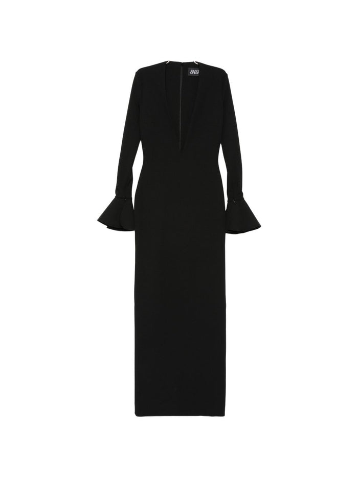 Solace London Dresses Nero Outer: polyester