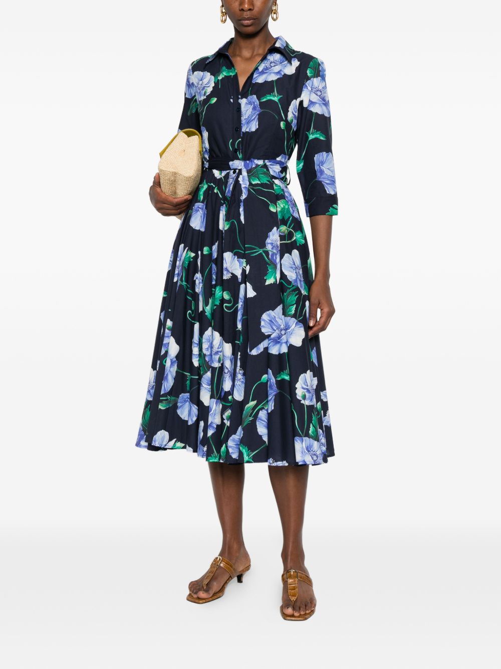 LAVI Dresses Blue Natural (veg)->cotton100.0 %