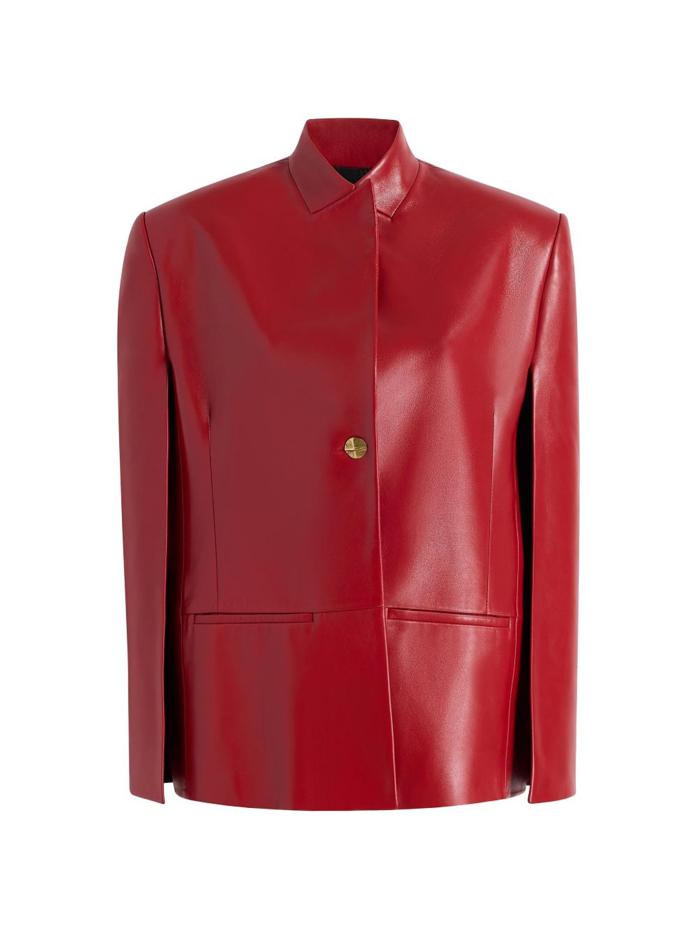 KHAITE Jackets Red Furs & Skins->lambskin100.0 %