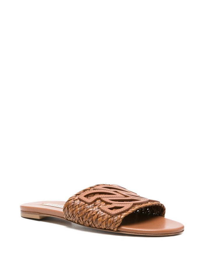 Casadei Sandals Marrone Calf Leather