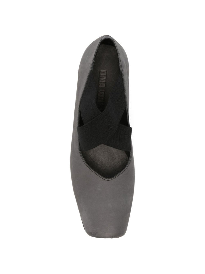 Uma Wang Flat Shoes Grigio Outer: calf Leather