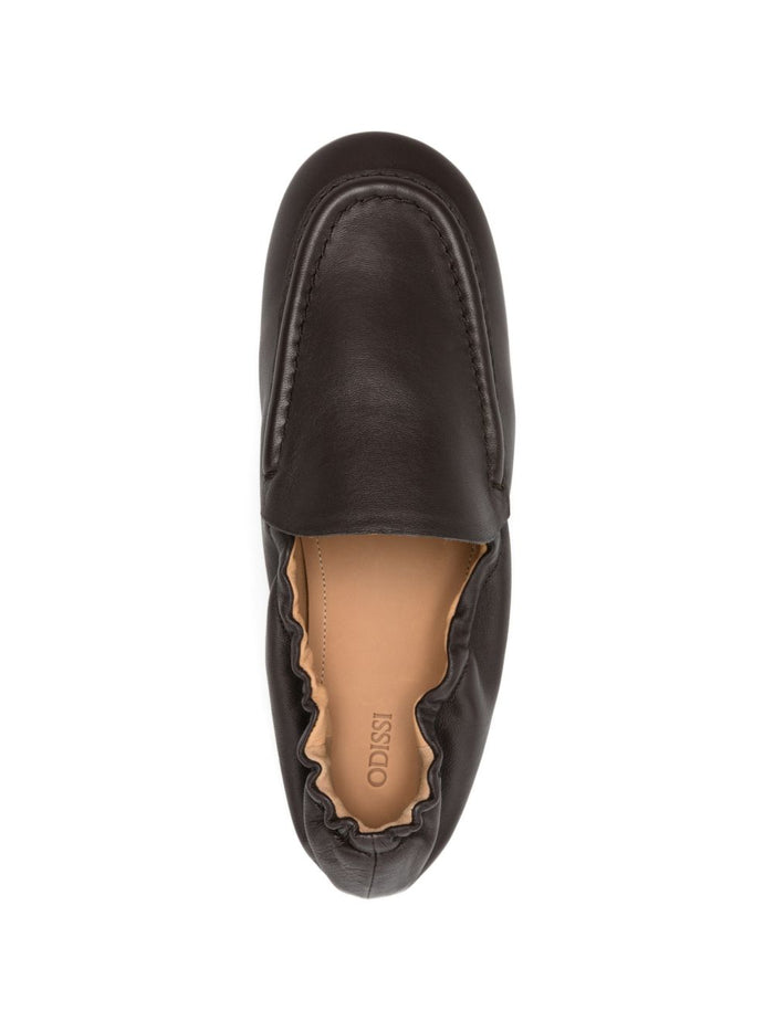 Odissi Flat Shoes Brown Outer: calf Leather