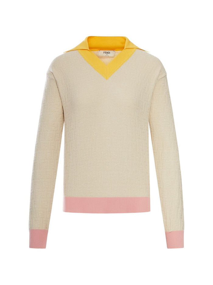 Fendi Sweaters Beige