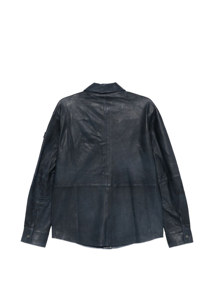 Peuterey Jackets Blu Calf Leather