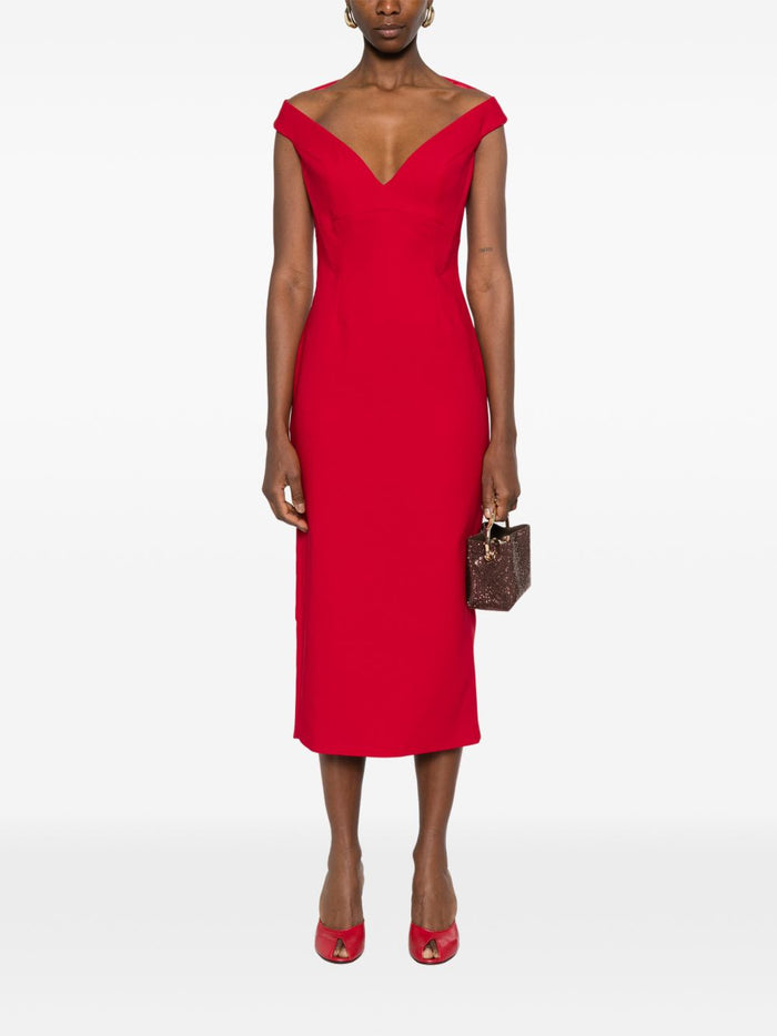 Solace London Dresses Rosso Outer: polyester
