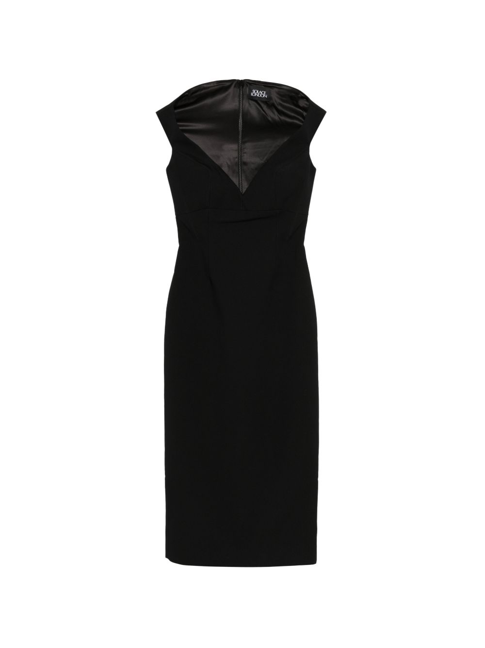 Solace London Dresses Nero Outer: polyester