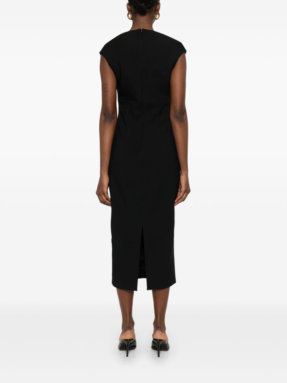 Solace London Dresses Nero Outer: polyester