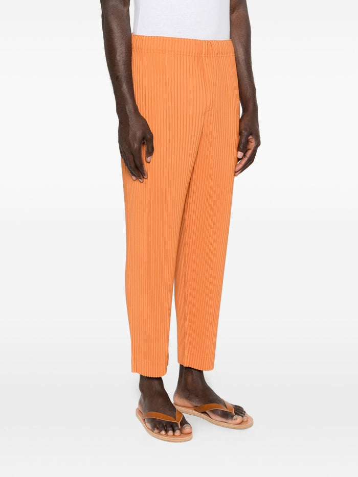 Homme Plisse Issey Miyake Trousers Arancio Poyester