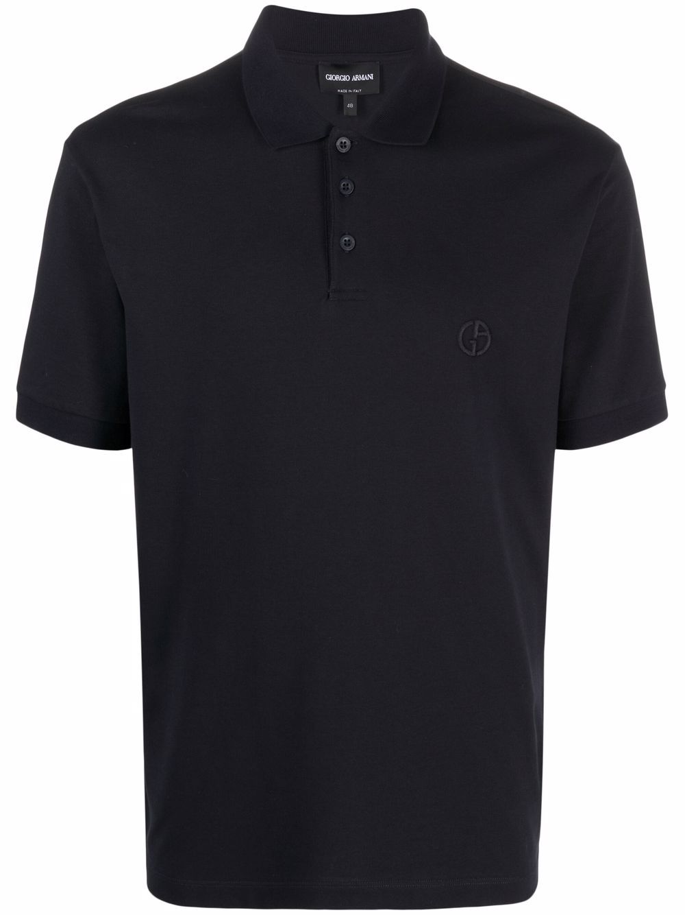Giorgio Armani T-Shirts And Polos Blue Cotton