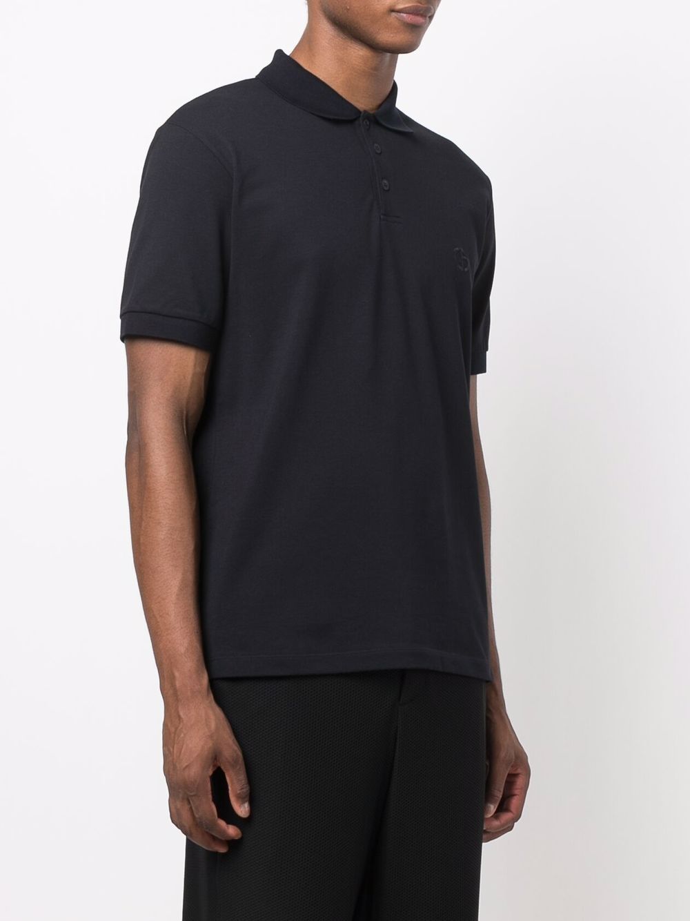 Giorgio Armani T-Shirts And Polos Blue Cotton