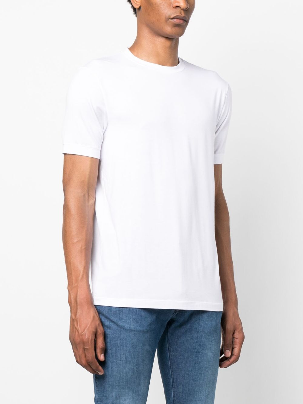 Giorgio Armani T-Shirts And Polos White Viscose