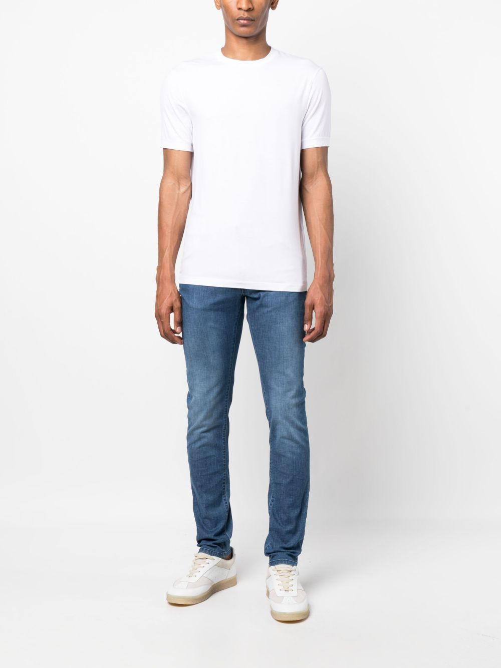 Giorgio Armani T-Shirts And Polos White Viscose
