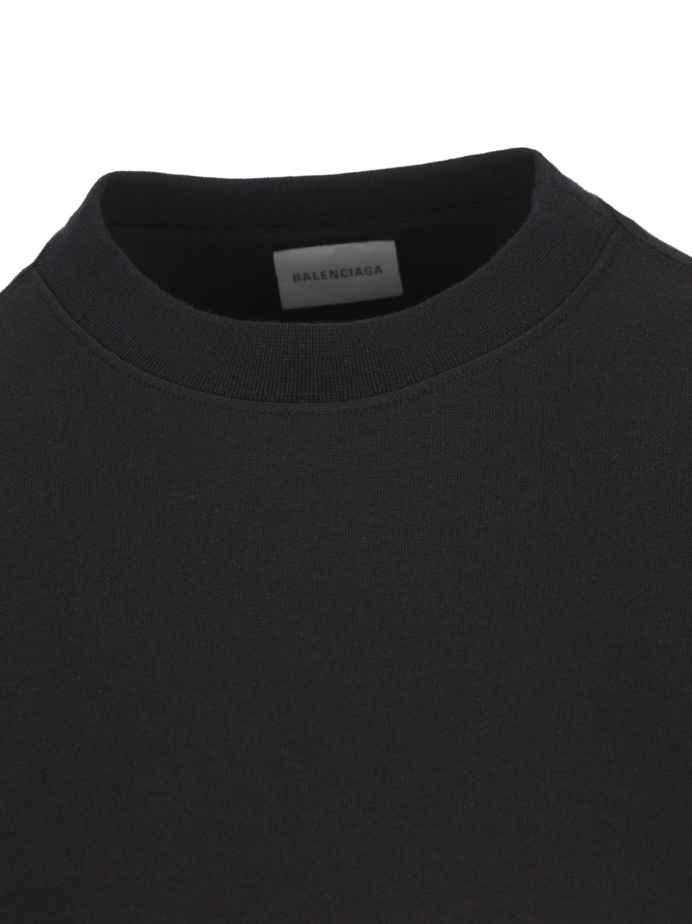 Balenciaga T-Shirts And Polos Black Polyester Cotton