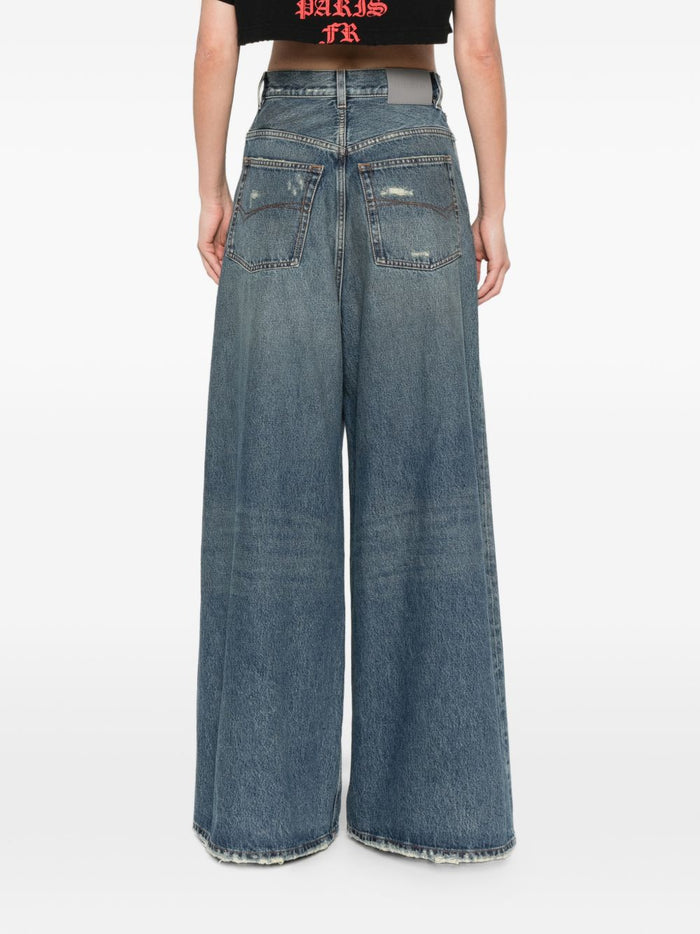 Balenciaga Jeans Blue Calf Leather