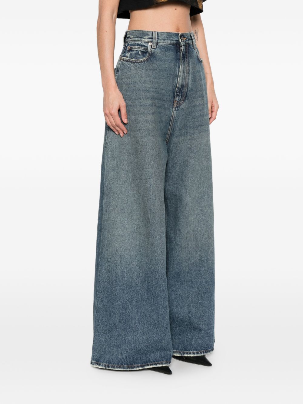 Balenciaga Jeans Blue Calf Leather