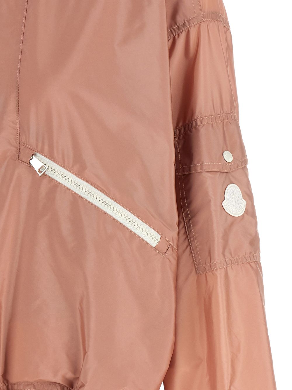 Moncler Coats Pink Polyamide