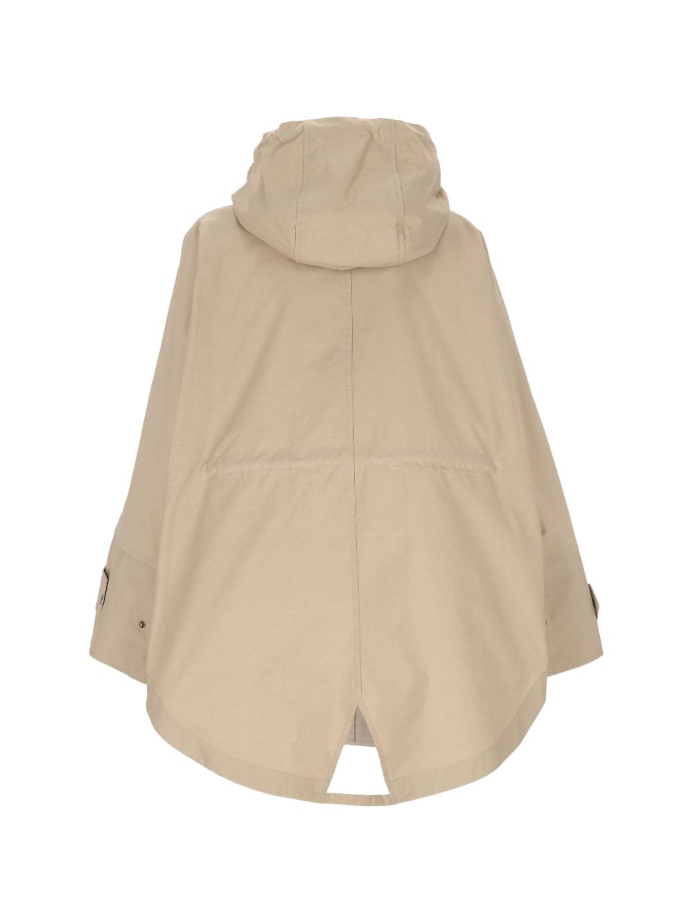 Moncler Coats Beige Cotton Polyamide