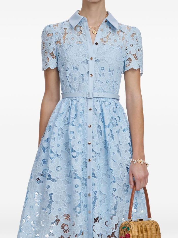 Self-Portrait Dresses Clear Blue Polyester