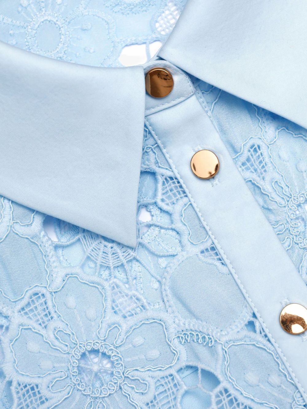 Self-Portrait Dresses Clear Blue Polyester