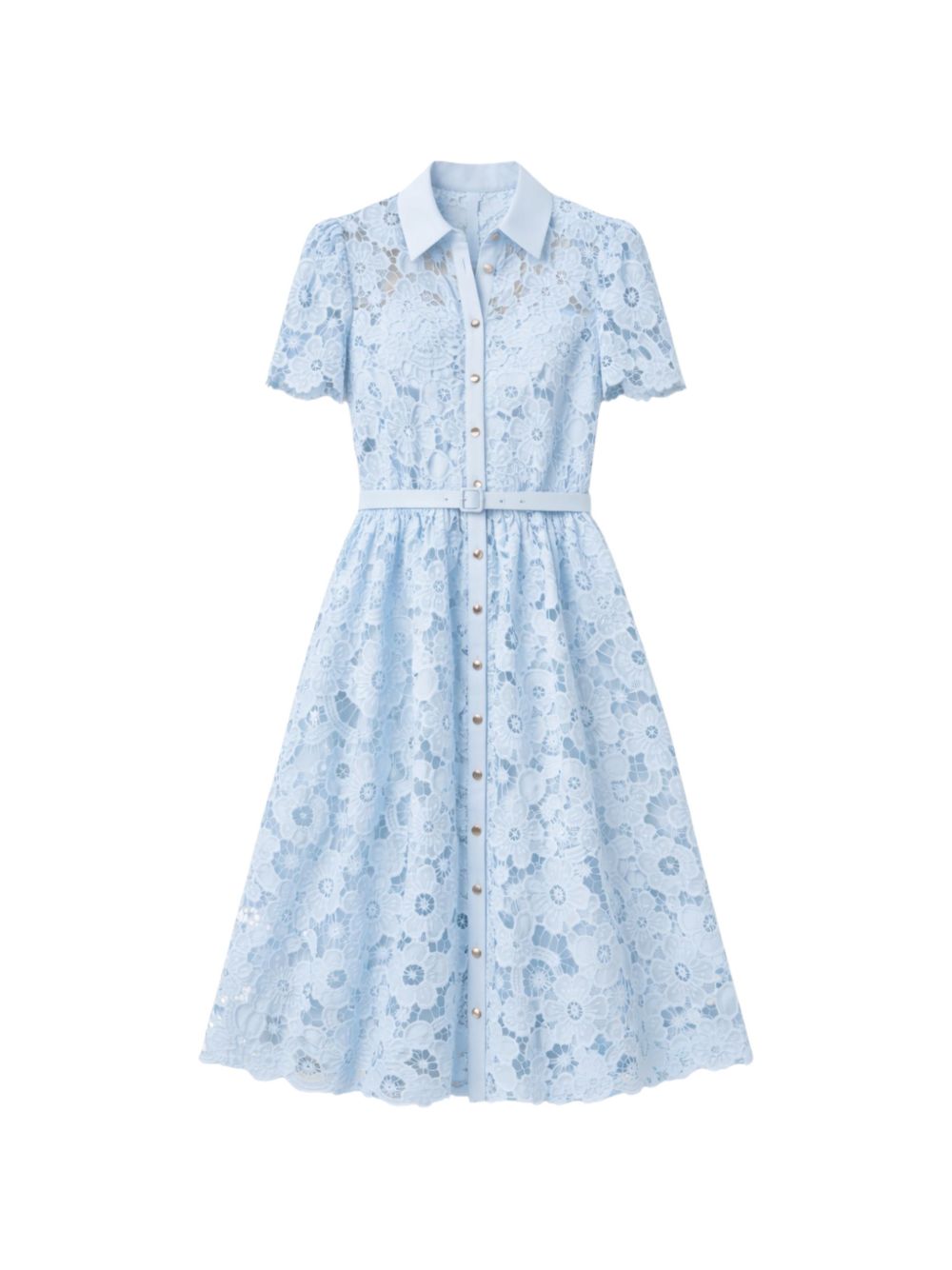 Self-Portrait Dresses Clear Blue Polyester