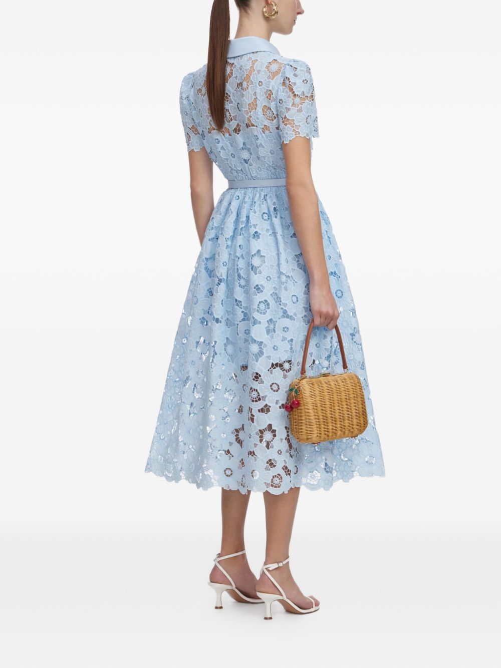 Self-Portrait Dresses Clear Blue Polyester