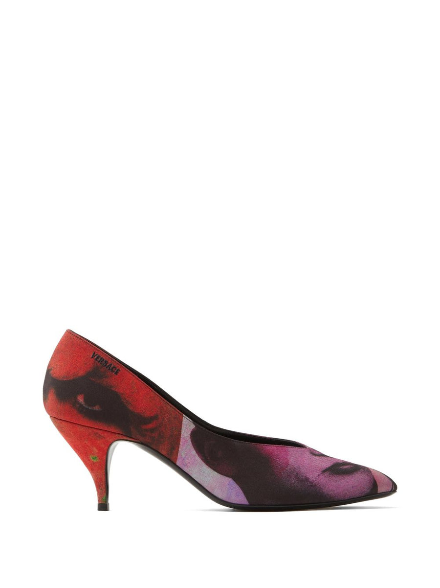 Versace Printed pumps
