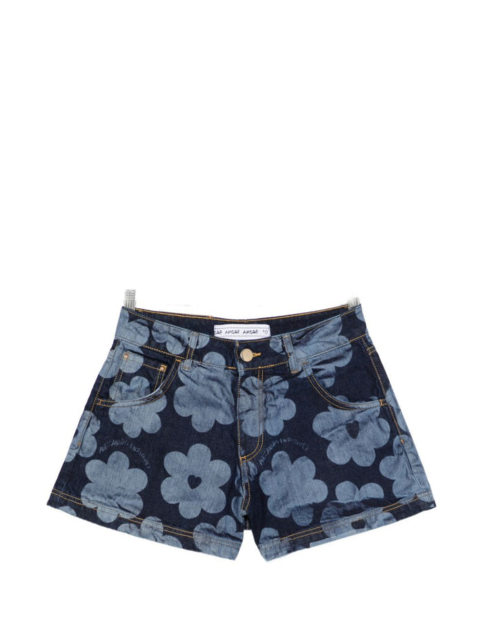 Alessandro Enriquez Shorts Blue Cotton