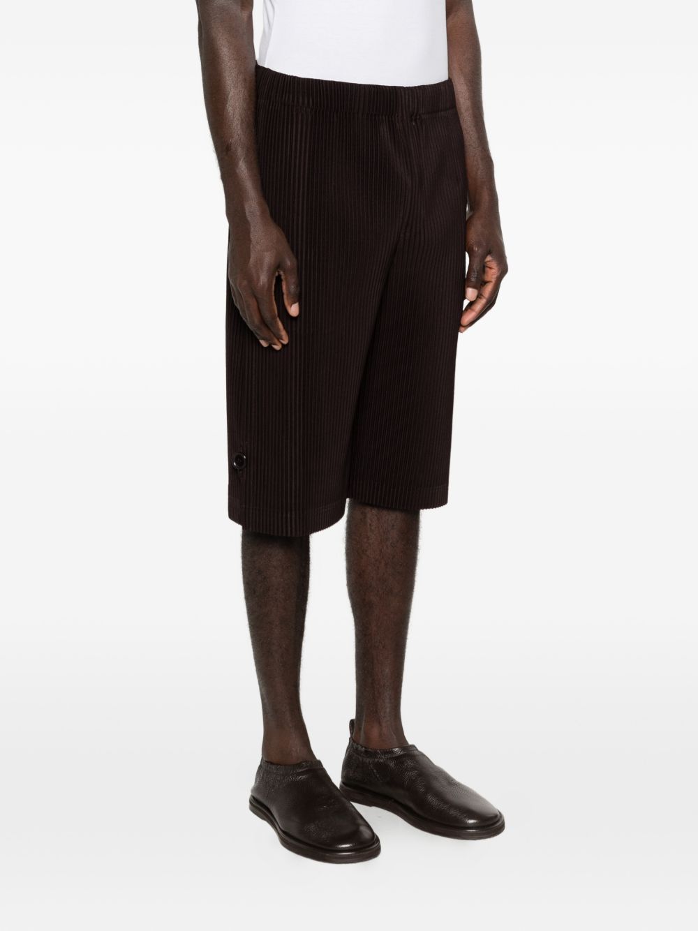 Homme Plisse Issey Miyake Shorts Black Poyester